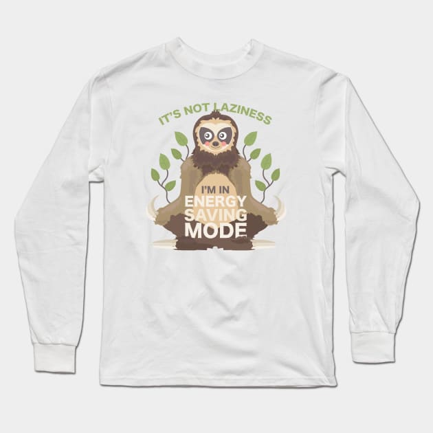 Energy Saving Mode Long Sleeve T-Shirt by yourachingart